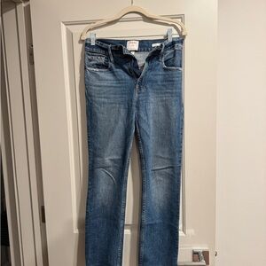 Frame Women's Heritage Le Sylvie Slender Straight Leg Jeans in Classic Blue